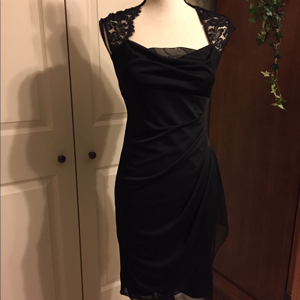 XScape Black dress. Size 2 - Picture 1 of 8